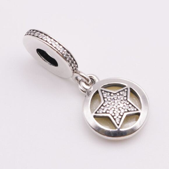 Authentic PANDORA Friendship Star Dangle - 792148EN23 - Picture 7 of 9